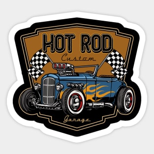 Hot Rod Custom Garage Sticker